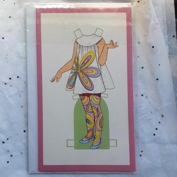Tom Tierney Vintage Paper Doll Greeting Card For A Special Girl Shackman New - Picture 3 of 10